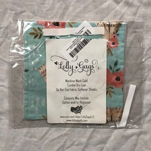 Lolly Gags Mint & Rose Tepee Pacifier Lovey/ NWT